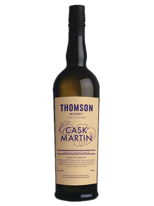 Thomson Cask Martin Single Cask New Zealand Single Malt Whisky