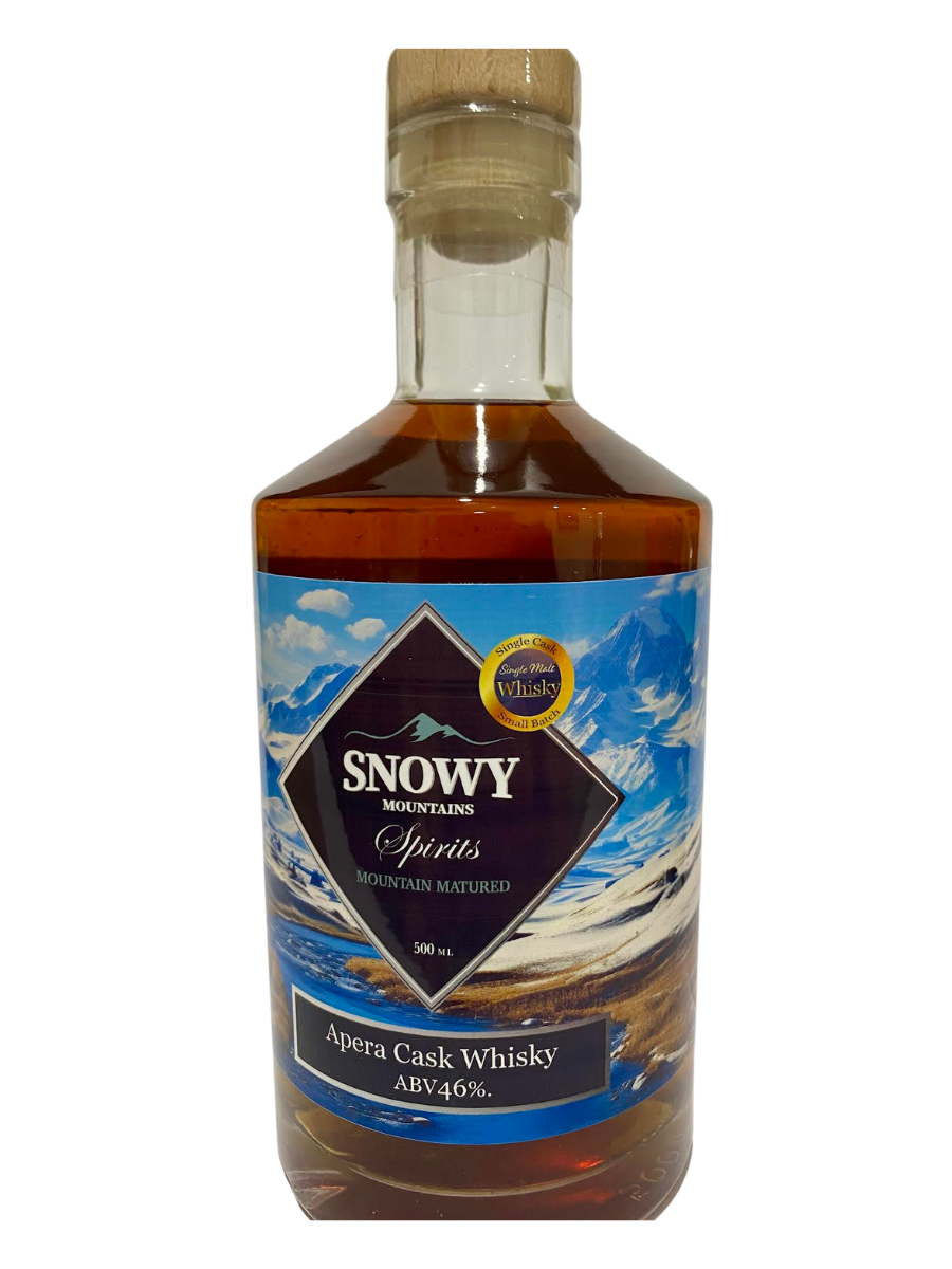 Snowy Mountain Spirits Apera Single Cask Australian Single Malt Whisky (500ml)