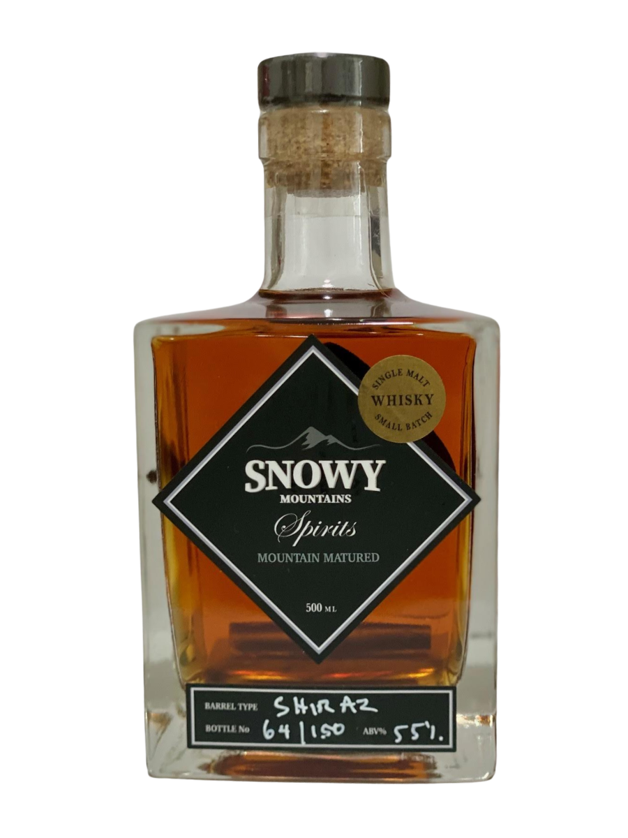 Snowy Mountain Spirits Shiraz Cask Australian Single Malt Whisky (500ml)