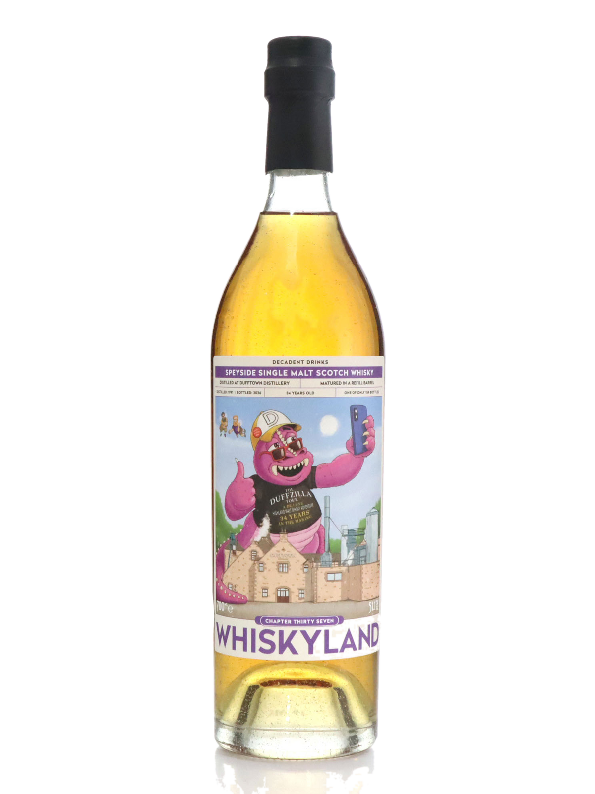 Whiskyland Chapter Thirty Five 1991 Dufftown 34 Year Old Refill Barrel Single Cask Single Malt Scotch Whisky