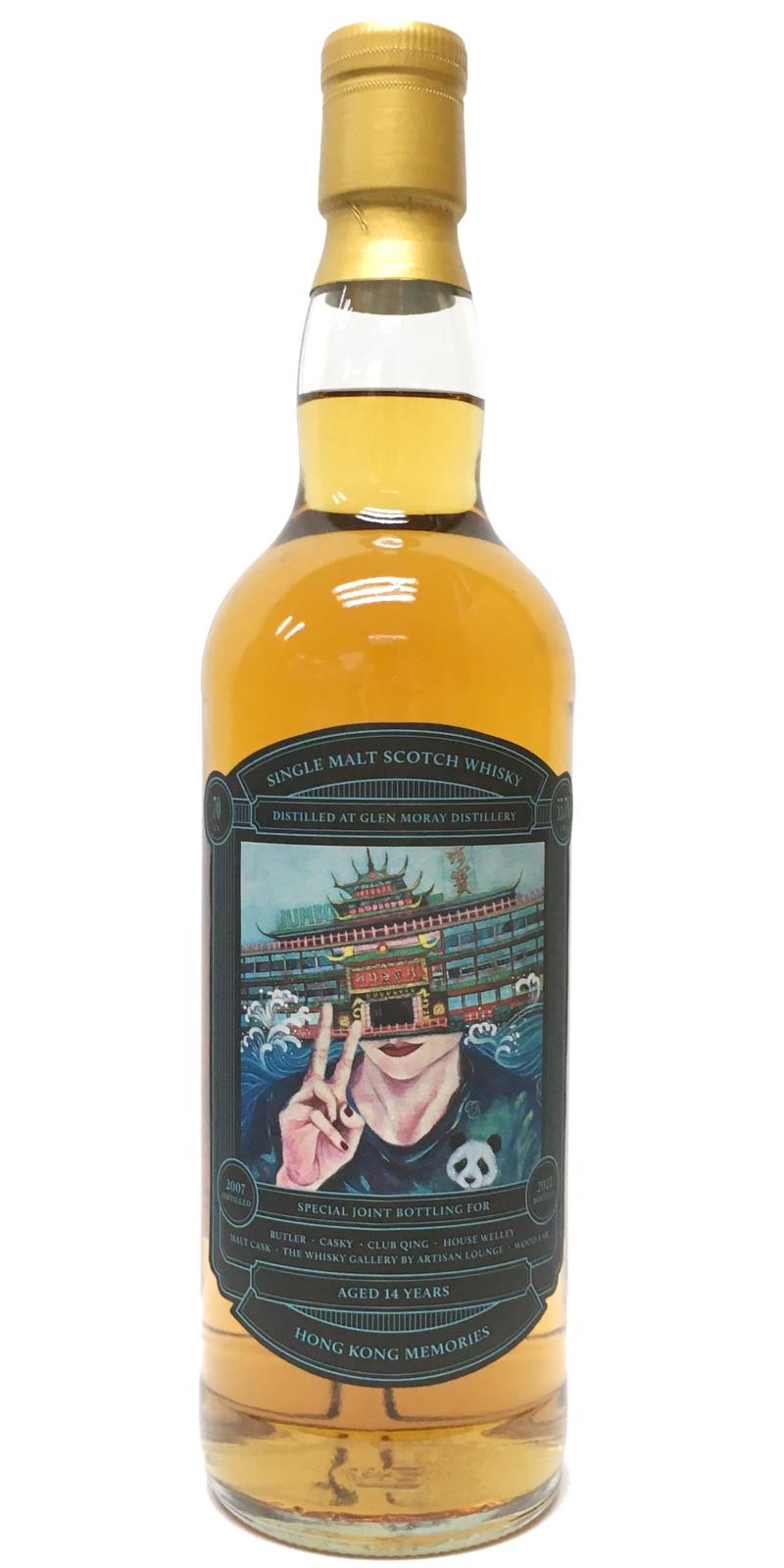 Club Qing 2007 Glen Moray 14 Year Old Single Malt Scotch Whisky