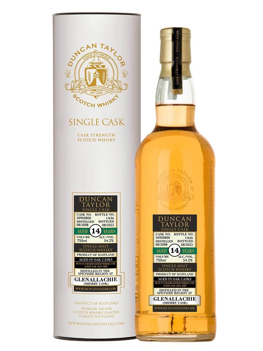 Duncan Taylor 2008 GlenAllachie Single Cask 14 Year Old Single Malt Scotch Whisky