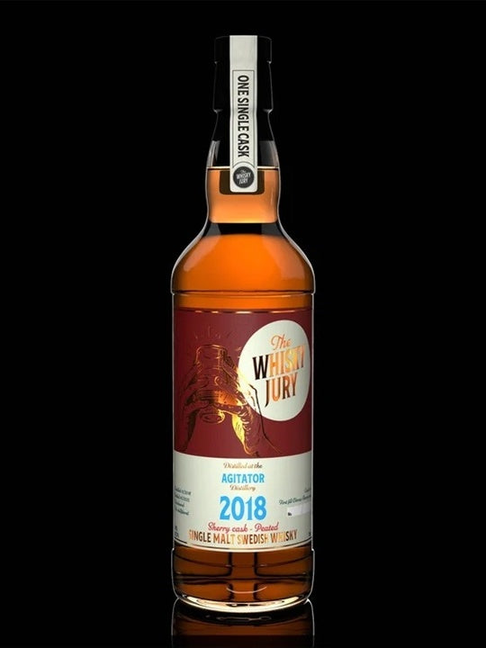 The Whisky Jury 2018 Agitator 7 Year Old Hogshead Swedish Single Cask Single Malt Whisky