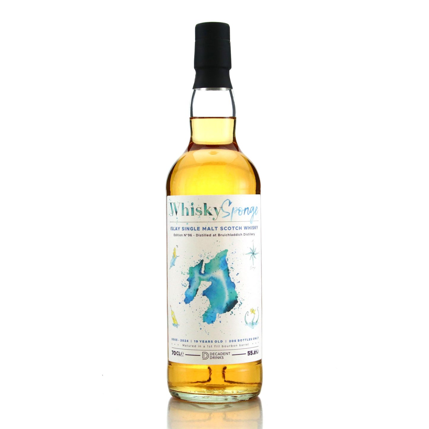 Decadent Drinks WhiskySponge No. 96 2005 Bruichladdich 19 Year Old Single Cask Single Malt Scotch Whisky