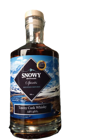 Snowy Mountains Spirits Tawny Cask Australian Single Malt Whisky (500ml)