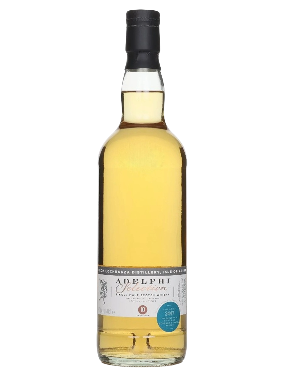 Adelphi 2014 Arran Peated 10 Year Old 1st Fill American Oak Bourbon Single Cask #3447 Single Malt Scotch Whisky