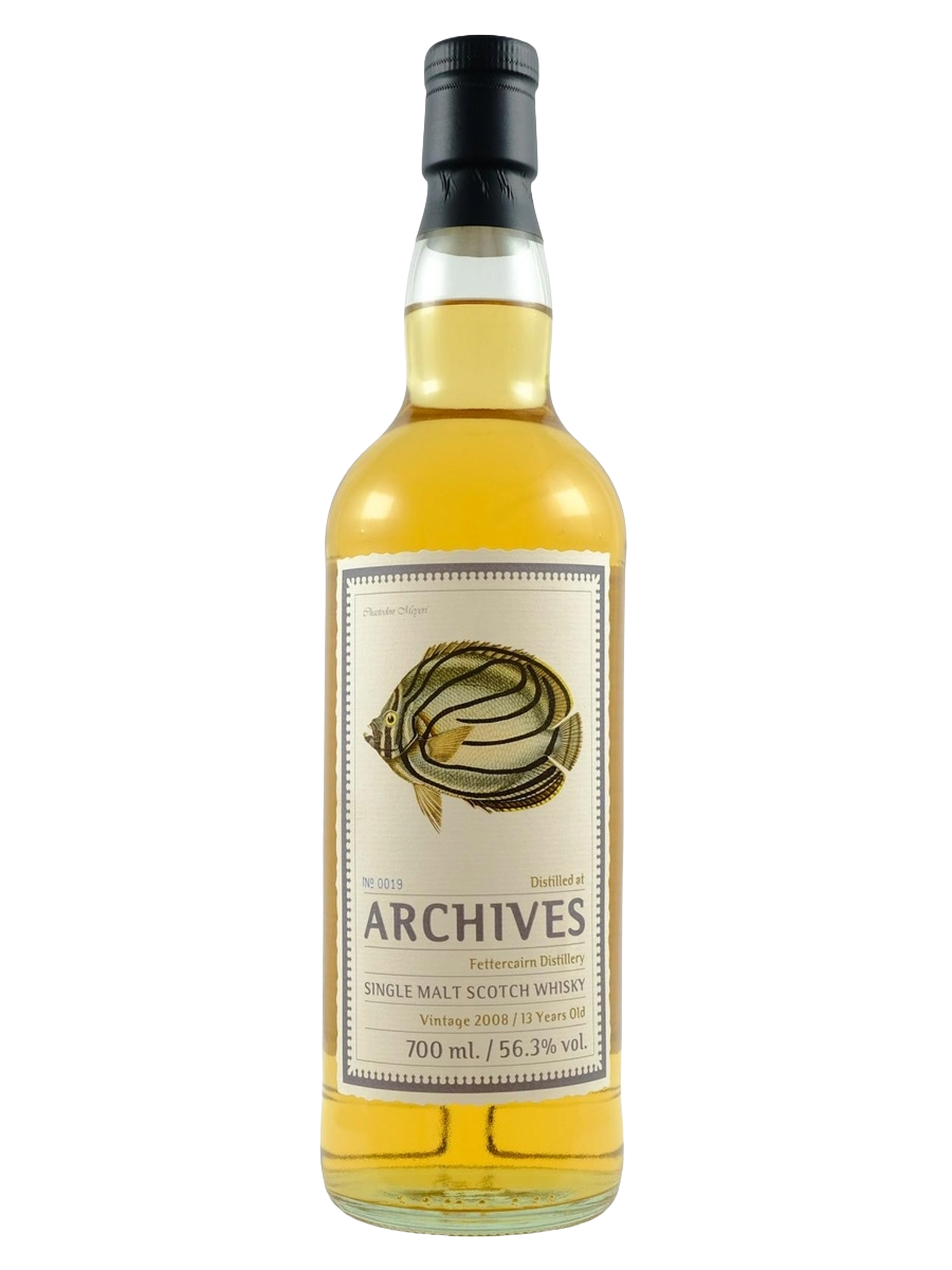 Archives 2008 Fettercairn 13 Year Old Bourbon Barrel Single Cask Single Malt Scotch Whisky