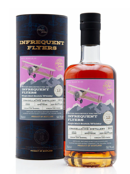 Infrequent Flyers 2012 Craigellachie 12 Year Old UK Exclusive Single Cask Single Malt Scotch Whisky