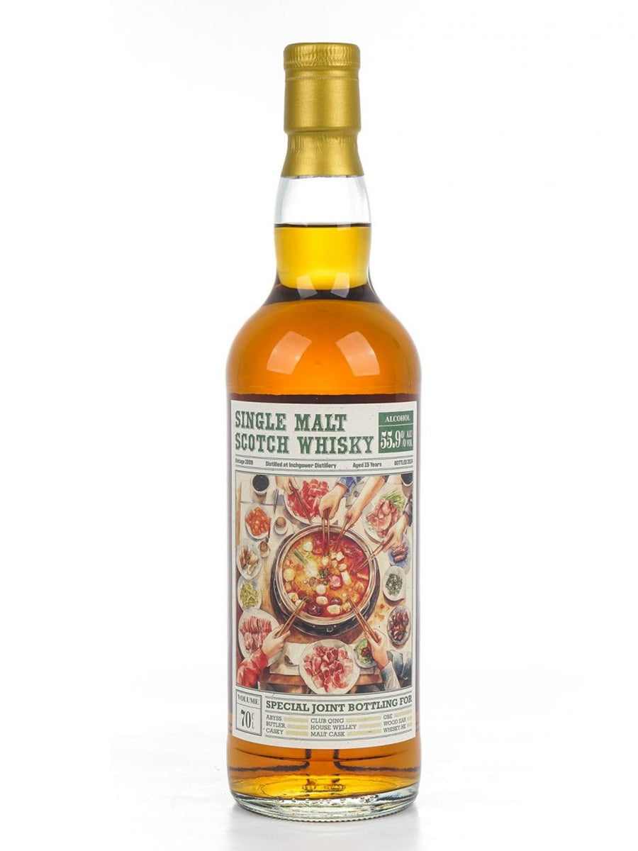 Club Qing 2009 Inchgower 15 Year Old Single Cask Single Malt Scotch Whisky