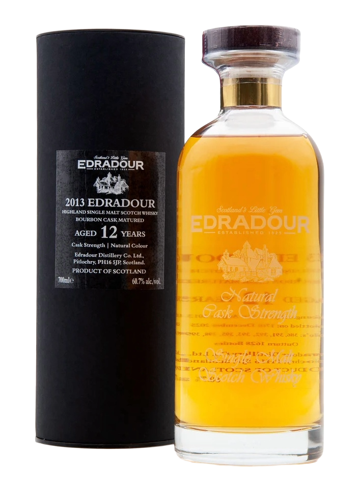 Signatory Vintage 2013 Edradour 12 Year Old Bourbon Cask Single Malt Scotch Whisky