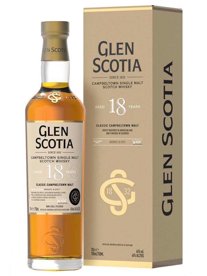 Glen Scotia 18 Year Old Single Malt Scotch Whisky