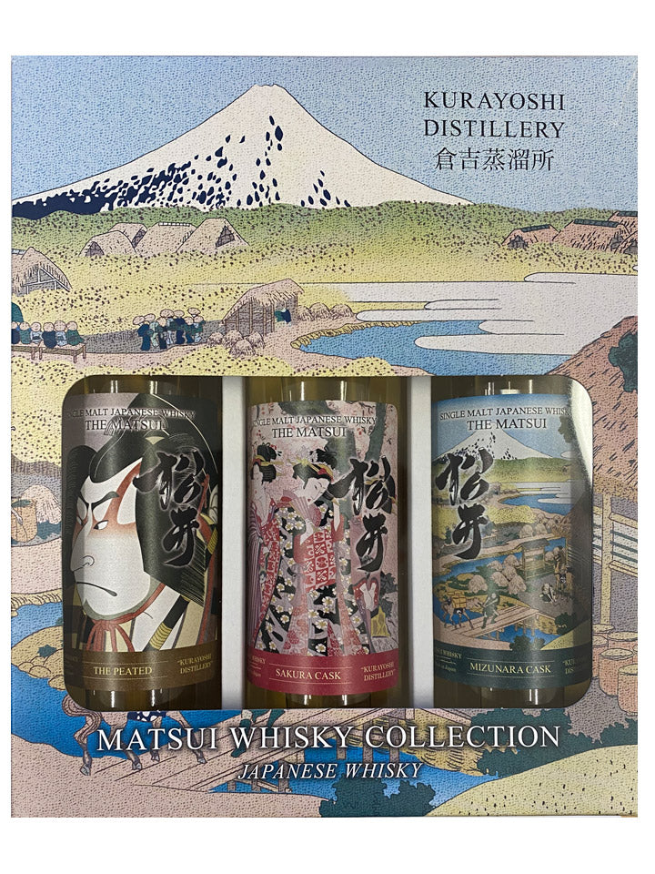 Matsui Japanese Single Malt Whisky Triple Gift Pack (3 x 200ml)