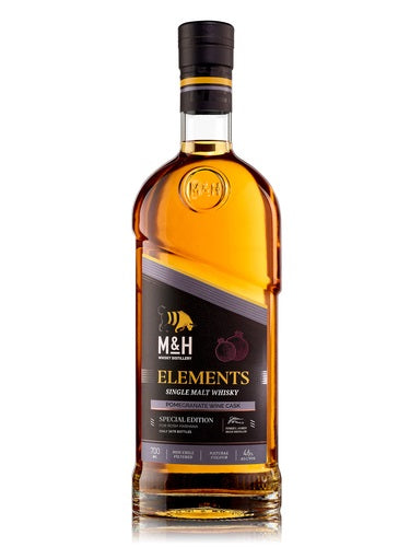 M&H Elements Pomegranate Wine Cask Israeli Single Malt Whisky