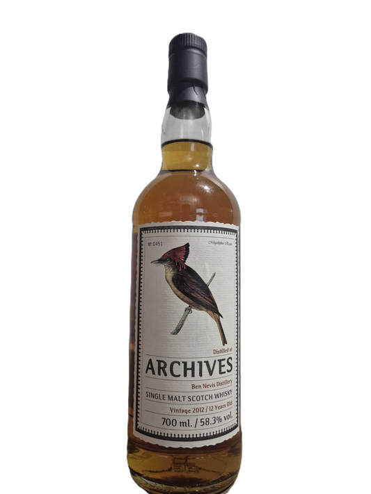 Archives 2012 Ben Nevis 12 Year Old No.0451 Single Malt Scotch Whisky