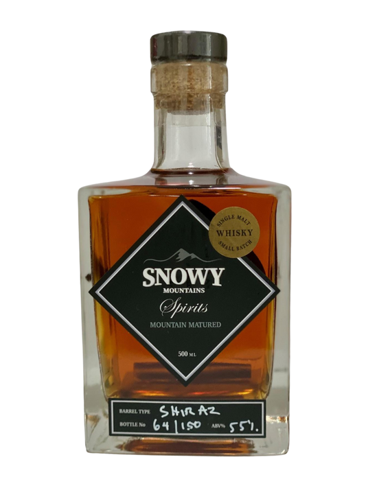 Snowy Mountain Spirits Shiraz Cask Australian Single Malt Whisky (500ml)