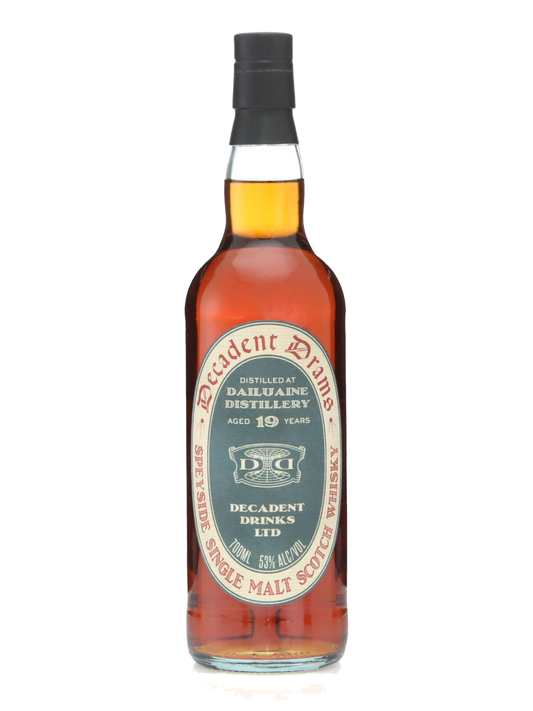Decadent Drams 2007 Dailuaine 19 Year Old 1st Fill Sherry Hogshead Single Cask Single Malt Scotch Whisky
