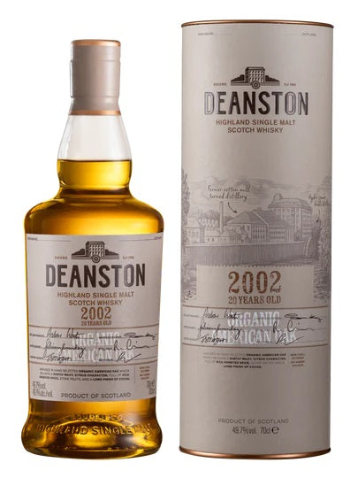 Deanston 2002 Organic American Oak 20 Year Old Single Malt Scotch Whisky