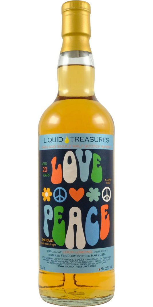 Liquid Treasures 2005 Inchfad (Loch Lomond) 20 Year Old Single Malt Scotch Whisky