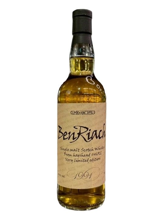 Anchor & Copycat 1991 Benriach 34 Year Old Hogshead Single Cask Single Malt Scotch Whisky