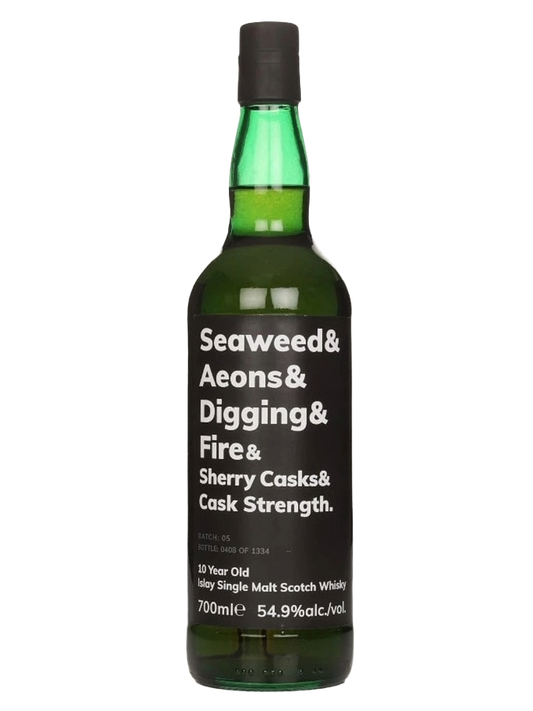 Seaweed & Aeons & Digging & Fire & Sherry Casks & Cask Strength 10 Year Old Batch 05 Single Malt Scotch Whisky