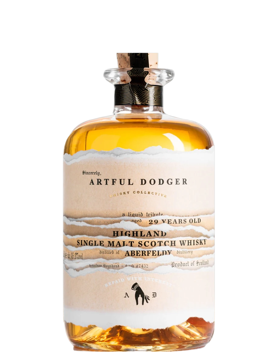 Artful Dodger 1991 Aberfeldy 29 Year Old Bourbon Hogshead Single Cask Single Malt Scotch Whisky (500ml)