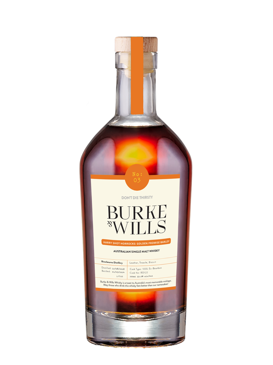Burke & Wills No. 3 Harry Shot Horrocks Batch 1 Australian Single Malt Whisky