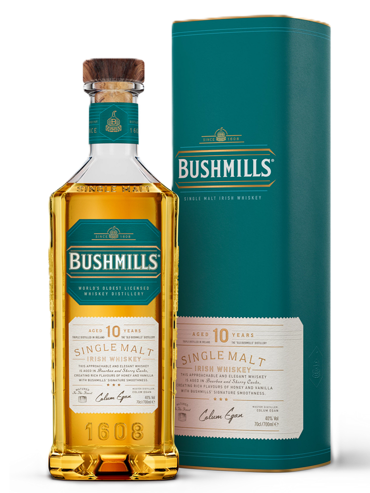 Bushmills 10 Year Old Single Malt Irish Whiskey