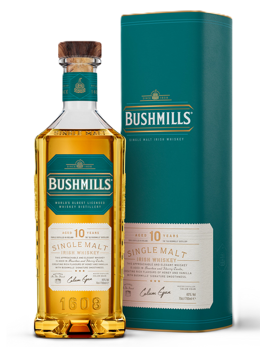 Bushmills 10 Year Old Single Malt Irish Whiskey