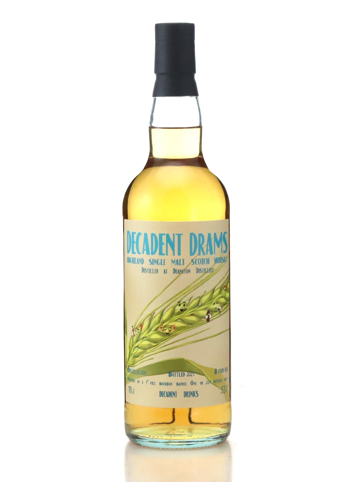 Decadent Drams 2017 Deanston 8 Year Old 1st Fill Barrel Single Cask Single Malt Scotch Whisky