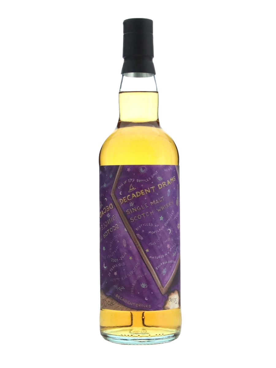 Decadent Drams 2005 Mortlach 20 Year Old 1st Fill Bourbon Barrel Single Cask SIngle Malt Scotch Whisky