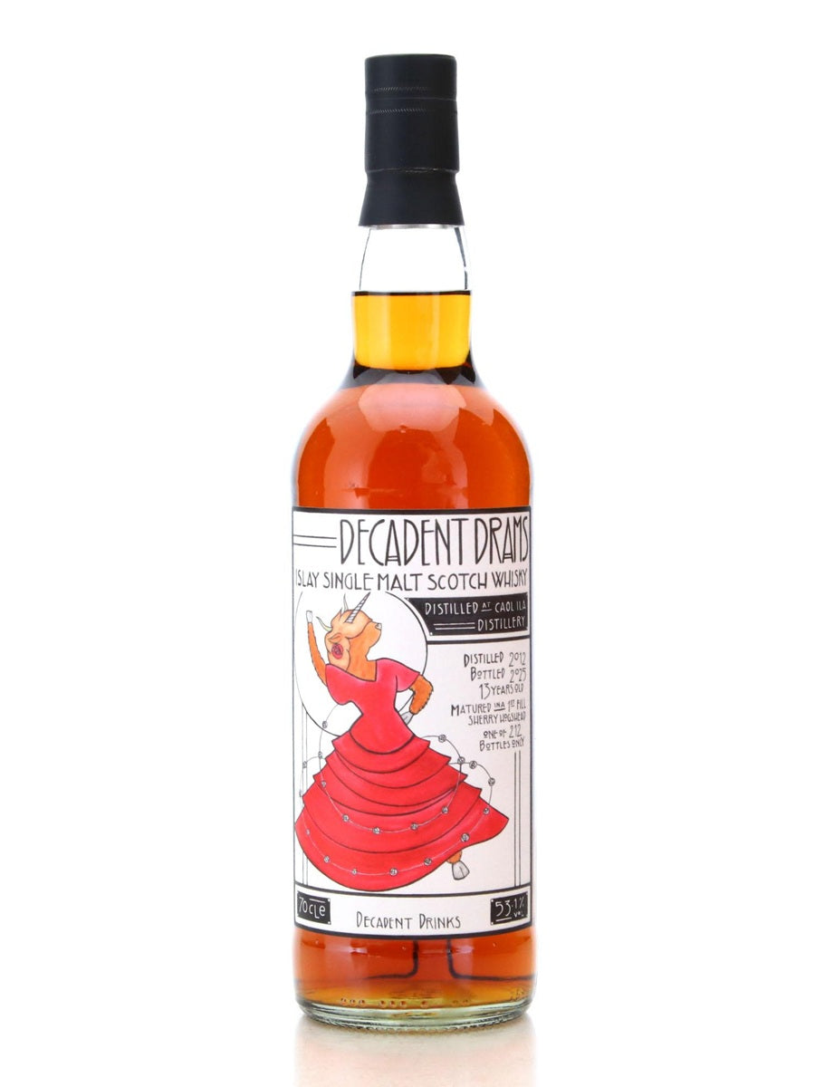 Decadent Drams 2012 Caol Ila 13 Year Old Sherry Hogshead Single Cask Single Malt Scotch Whisky