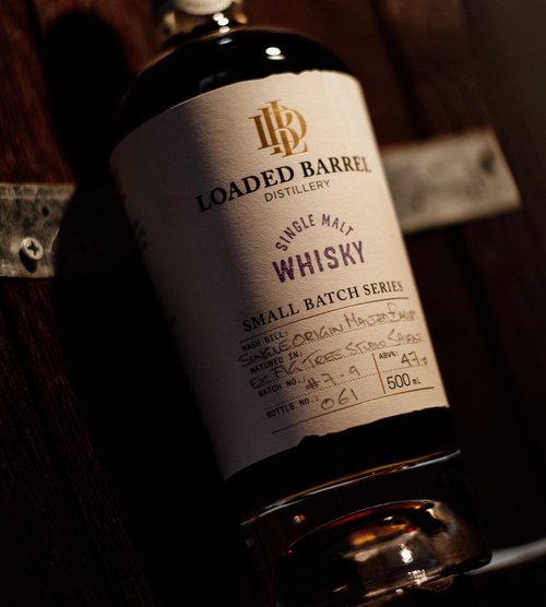 Loaded Barrel Distillery Small Batch Shiraz Cask Australian Single Malt Whisky (500ml)