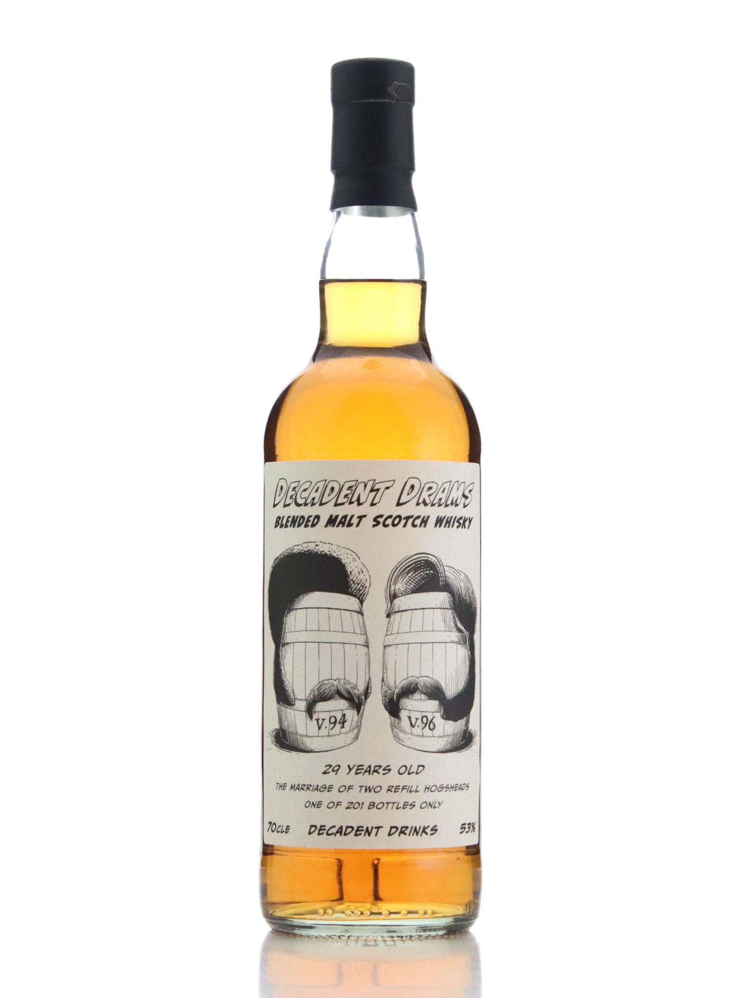 Decadent Drams Sideburn 29 Year Old Refill & Bourbon Hoghead Blended Malt Scotch Whisky