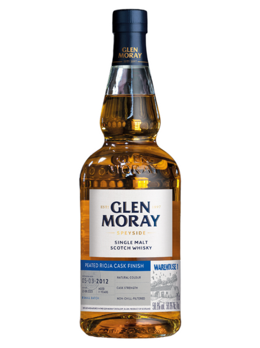 Glen Moray 2012 Warehouse 1 Peated Rioja Cask Single Malt Scotch Whisky