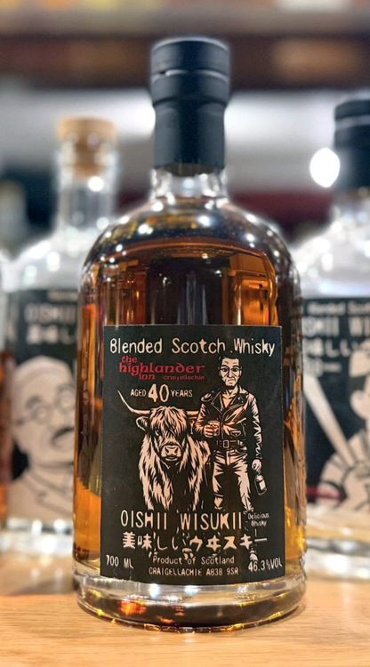 Highlander Inn Oishii Wisukii Australian Exclusive 40 Year Old Blended Scotch Whisky