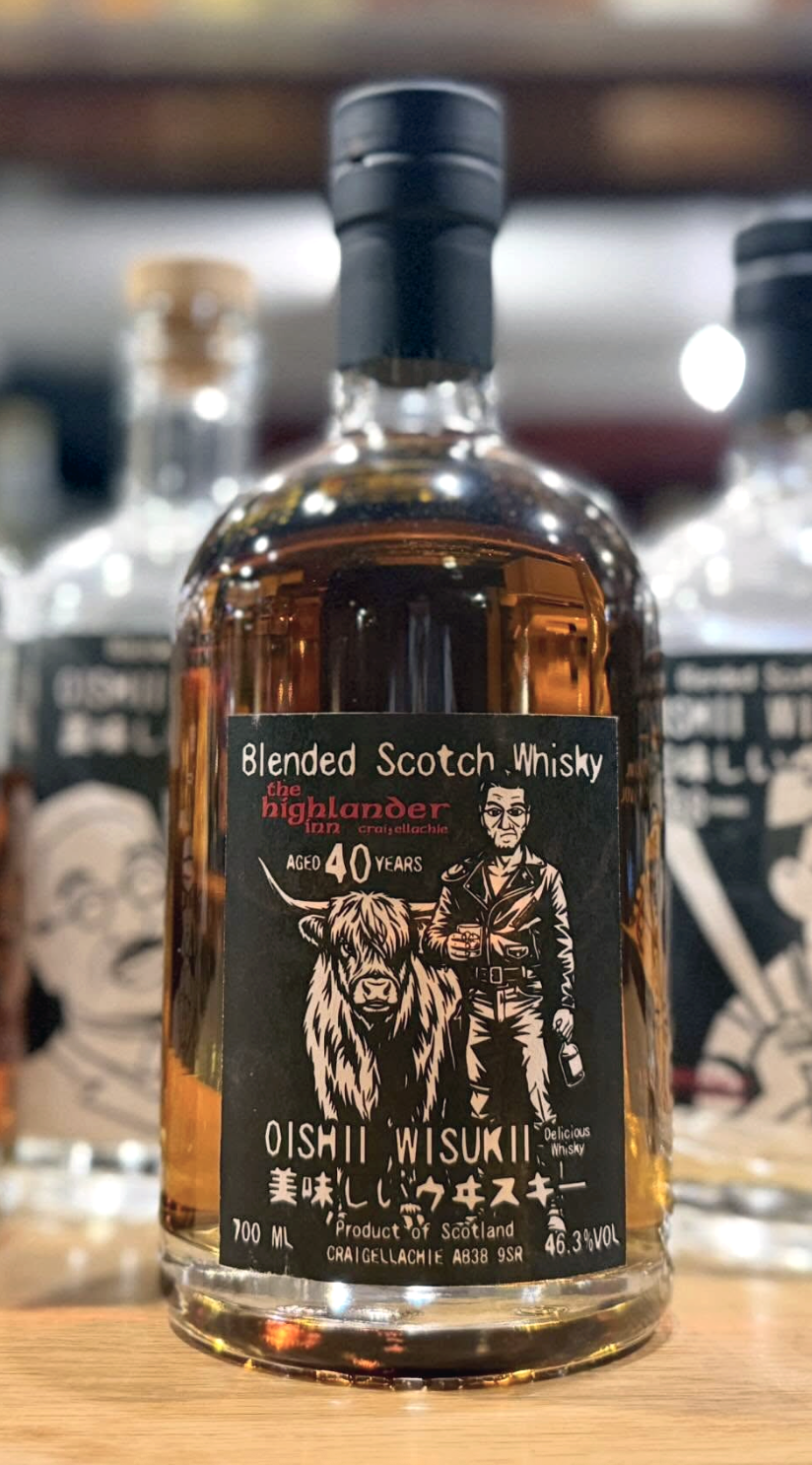 Highlander Inn Oishii Wisukii Australian Exclusive 40 Year Old Blended Scotch Whisky