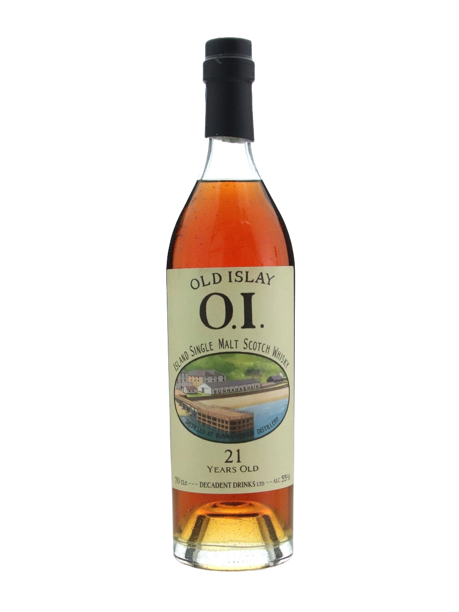 Old Islay Bunnahabhain 21 Year Old 1st Fil Sherry Hogshead Single Cask Single Malt Scotch Whisky