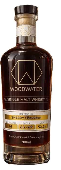 Woodwater Release #14 Sherry & Bourbon Cask Australian Single Malt Whisky