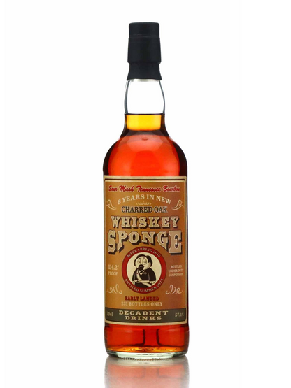 Decadent Drinks Whiskey Sponge 8 Year Old Sour Mash Single Barrel Tennessee Bourbon Whiskey