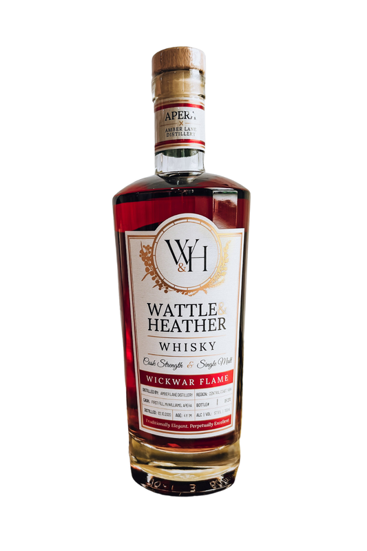 Wattle & Heather Wickwar Flame Cask Strength Australian Single Malt Whisky