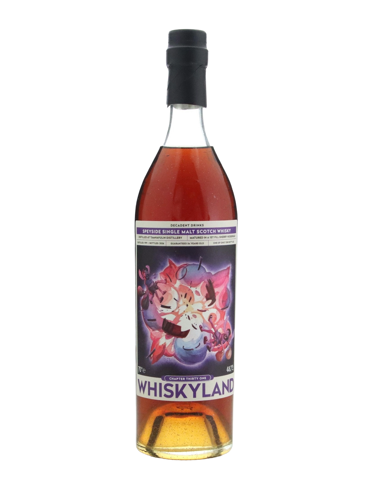 Whiskyland Chapter Thirty One 1991 Tamnavulin 34 Year Old 1st Fill Sherry Hogshead Single Cask Single Malt Scotch Whisky