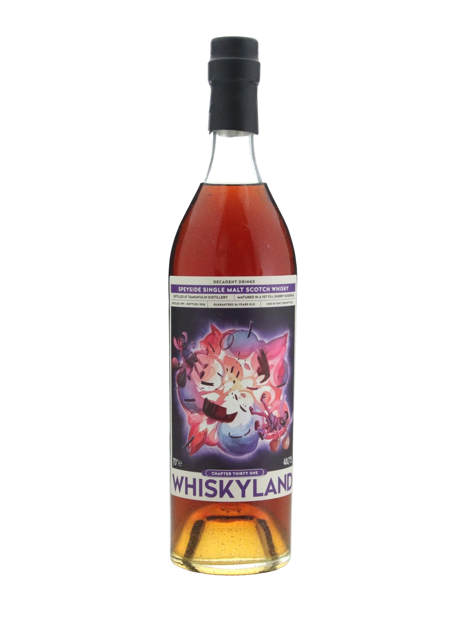 Whiskyland Chapter Thirty One 1991 Tamnavulin 34 Year Old 1st Fill Sherry Hogshead Single Cask Single Malt Scotch Whisky