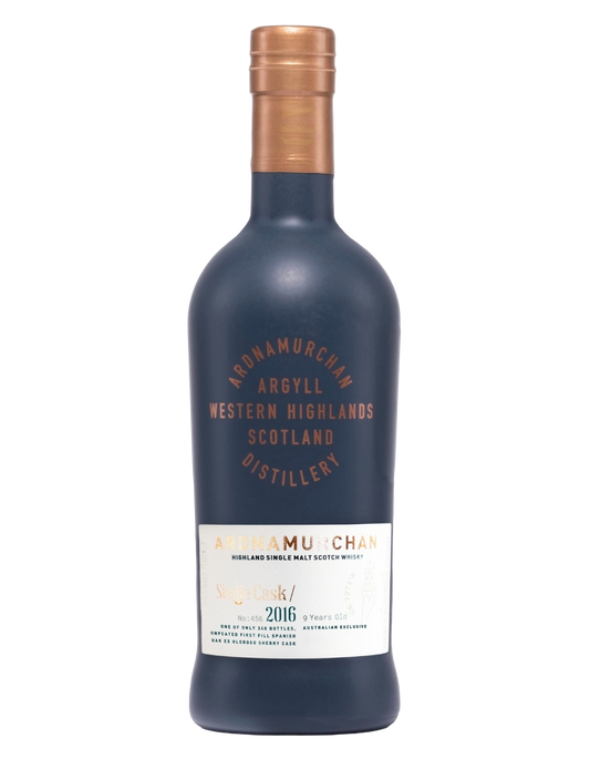 Ardnamurchan 2016 Unpeated 1st Fill Oloroso Sherry Hogshead 9 Year Old Australian Exclusive Single Cask #456 Single Malt Scotch Whisky