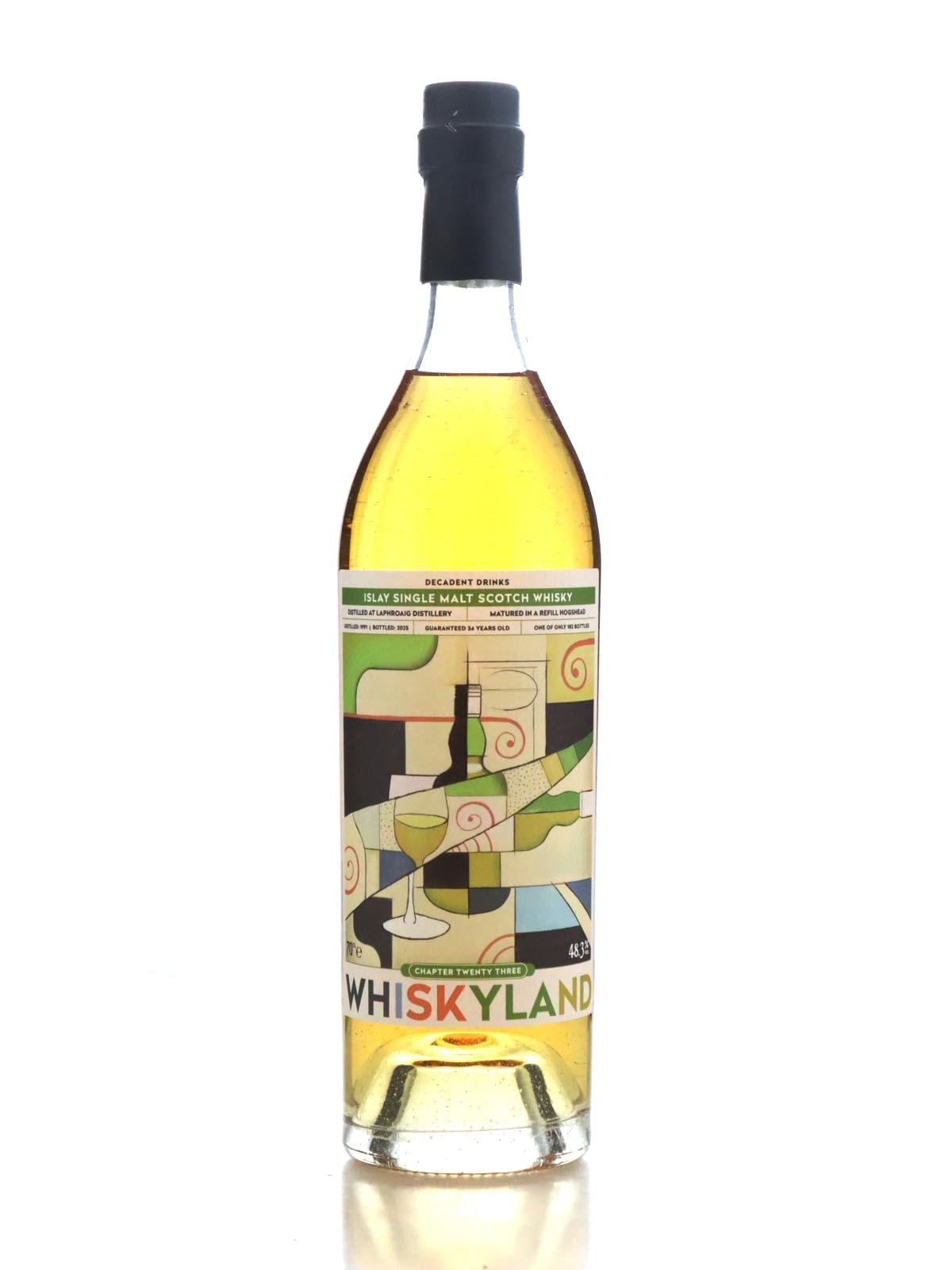Whiskyland Chapter Twenty Three 1991 Laphroaig 34 Refill Hogshead Single Cask Single Malt Scotch Whisky