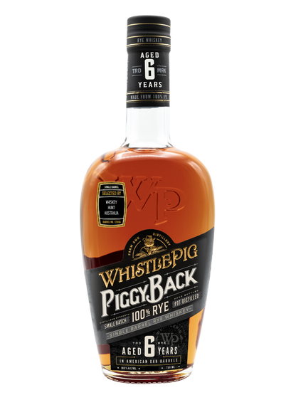 WhistlePig PiggyBack WHA Single Barrel 6 Year Old Pot Still Rye Whiskey