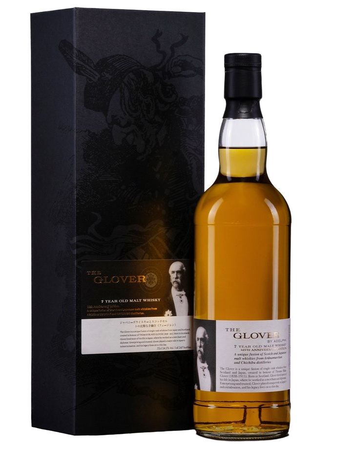 Adelphi The Glover 10th Anniversary Edition (2015 Ardnamurchan & 2017 Chichibu) 7 Year Old 1st Fill Bourbon Barrel Blended Malt Whisky