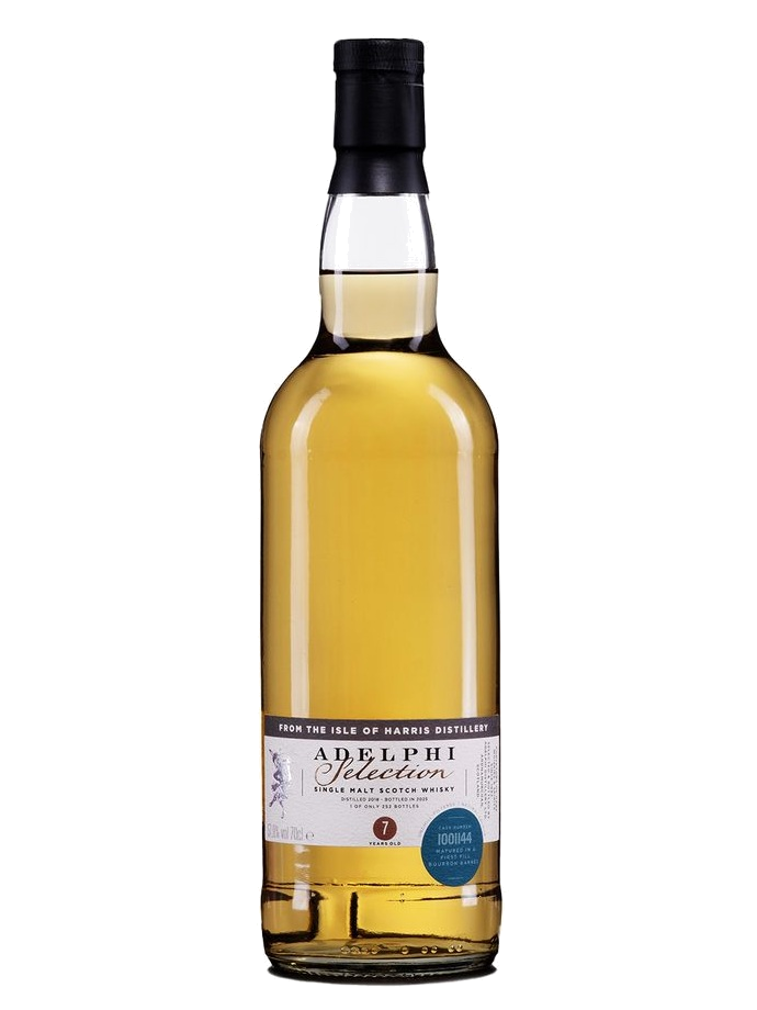 Adelphi 2018 Isle of Harris 7 Year Old 1st Fill American Oak Bourbon Single Cask #1001144 Single Malt Scotch Whisky