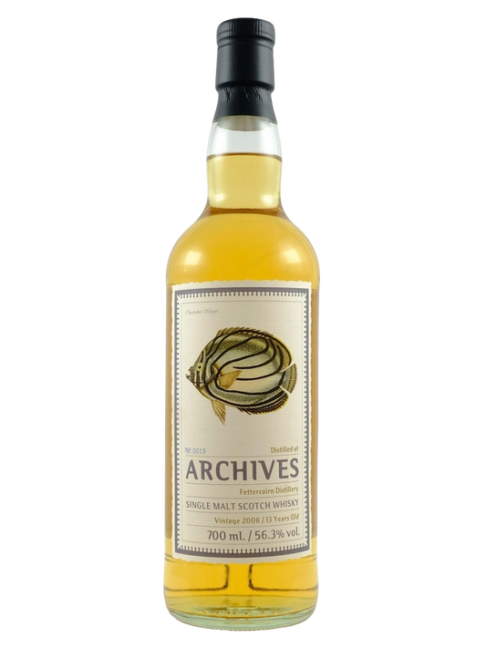 Archives 2008 Fettercairn 13 Year Old Bourbon Barrel Single Cask Single Malt Scotch Whisky