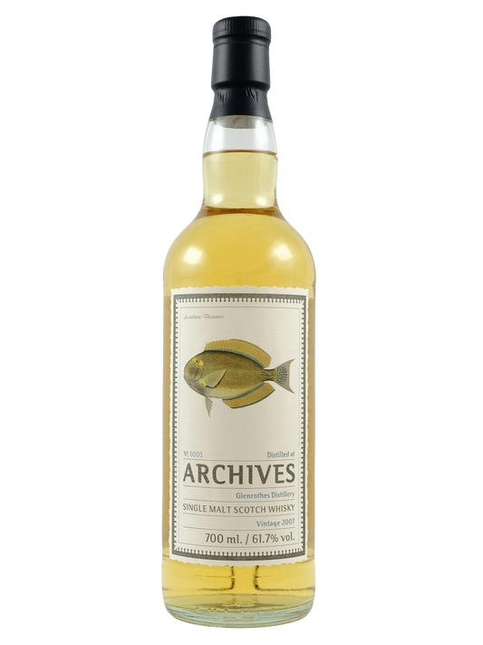 Archives 2007 Glenrothes 15 Year Old Hogshead Single Cask Single Malt Scotch Whisky