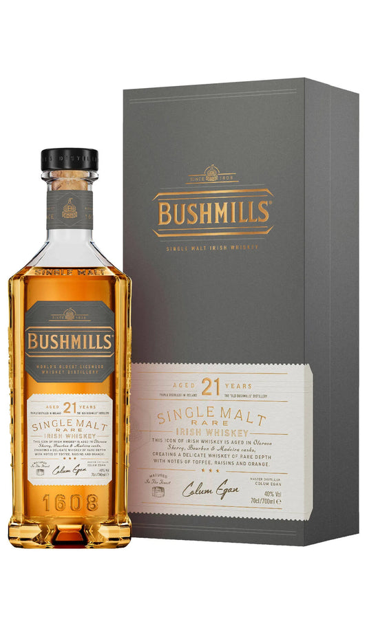 Bushmills 21 Year Old Irish Single Malt Whiskey
